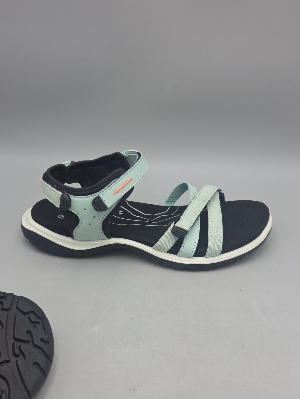 ECCO Offroad Roam Green Nubuck Adjustable Outdoor Sandals - Women 41 US 10 10.5